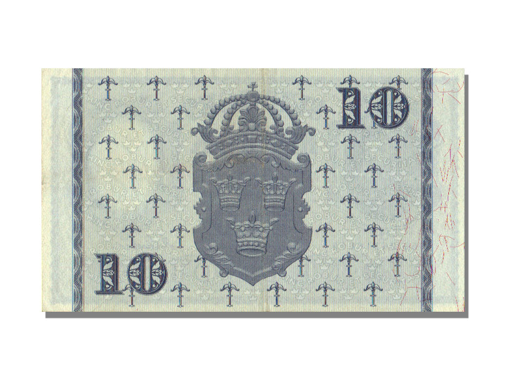 Sweden, 10 Kronor, 1960, KM #43h, UNC(60-62)