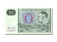 Sweden, 10 Kronor, 1971, KM #52c, UNC(65-70), C