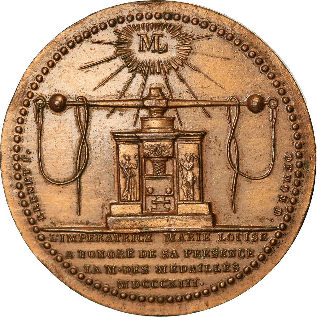 Francia, Token, Visite de Marie-Louise à la Monnaie de Paris, 1813, Andrieu