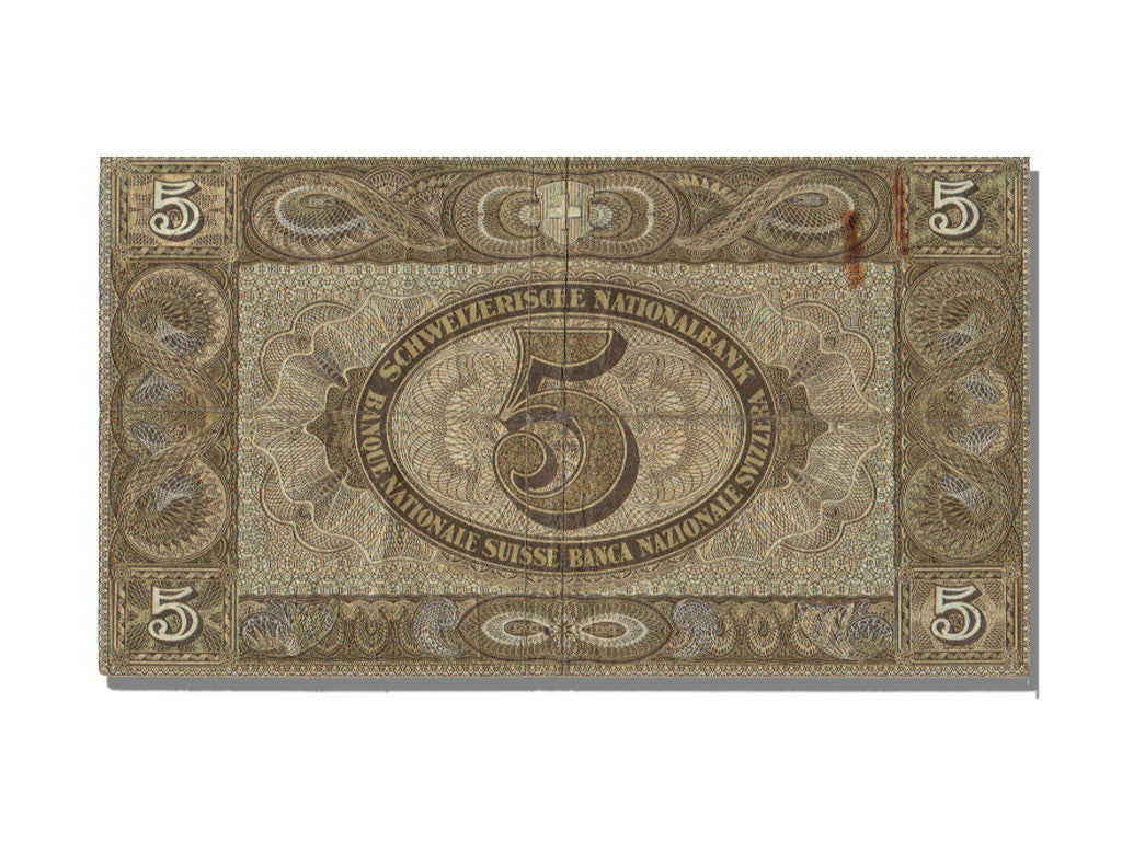 Switzerland, 5 Franken, 1951, KM #11o, 1951-02-22, VF(20-25), 51M