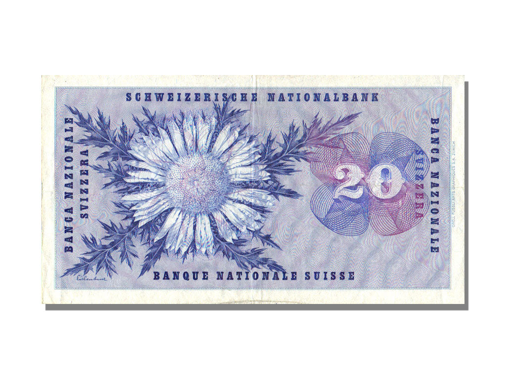 Switzerland, 20 Franken, 1961, KM #46i, 1961-10-26, EF(40-45), 31S