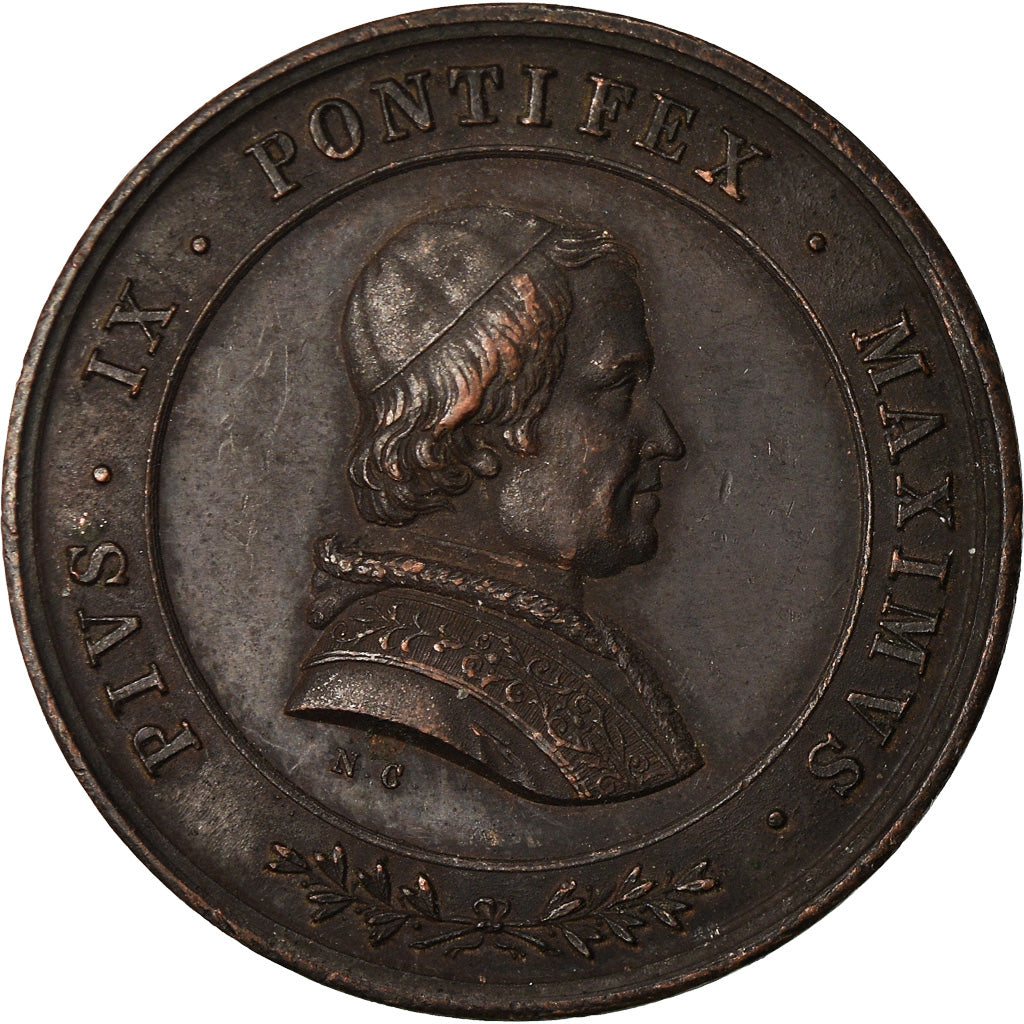 Vatican, Medal, Pie IX, Causa Nostrae Laetitiae, Religions & beliefs, AU(50-53)