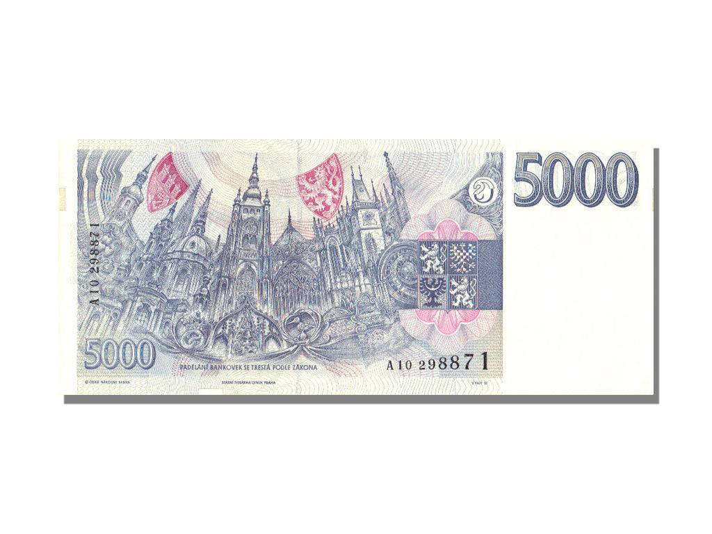 Czech Republic, 5000 Korun, 1993, UNC(65-70)