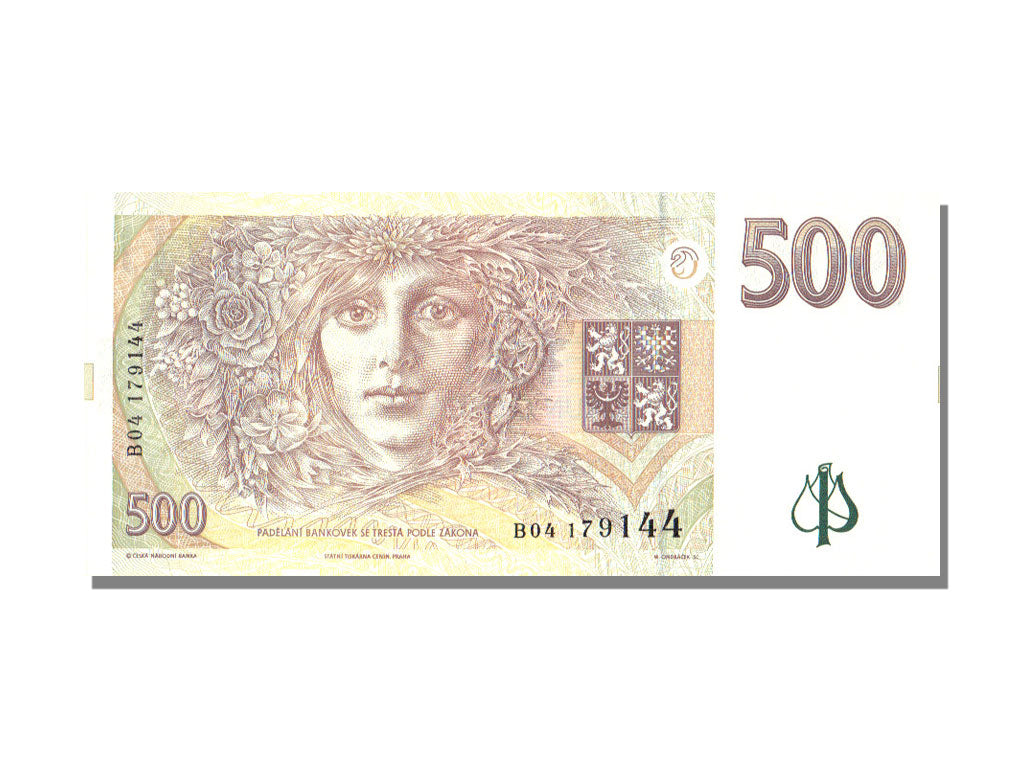 Czech Republic, 500 Korun, 1995, KM #14, UNC(65-70), B04