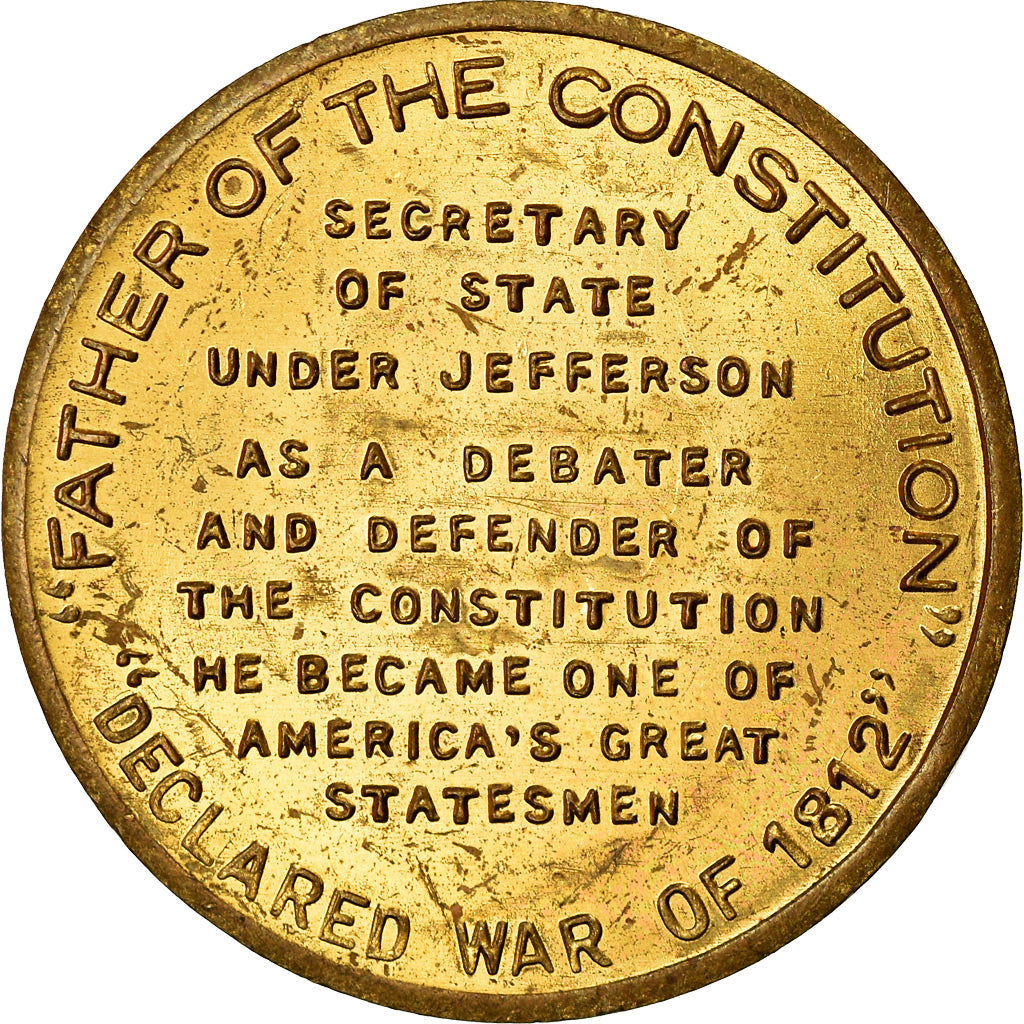 United States of America, Token, James Madison, 4th President, 1817, AU(55-58)