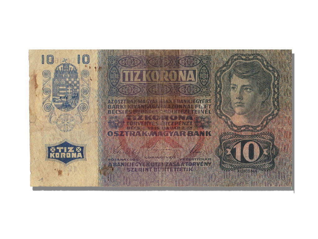 Yugoslavia, 10 Kronen, 1915-01-02, VF(30-35), 1211