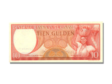 Suriname, 10 Gulden, 1963, KM #121, AU(55-58), LK
