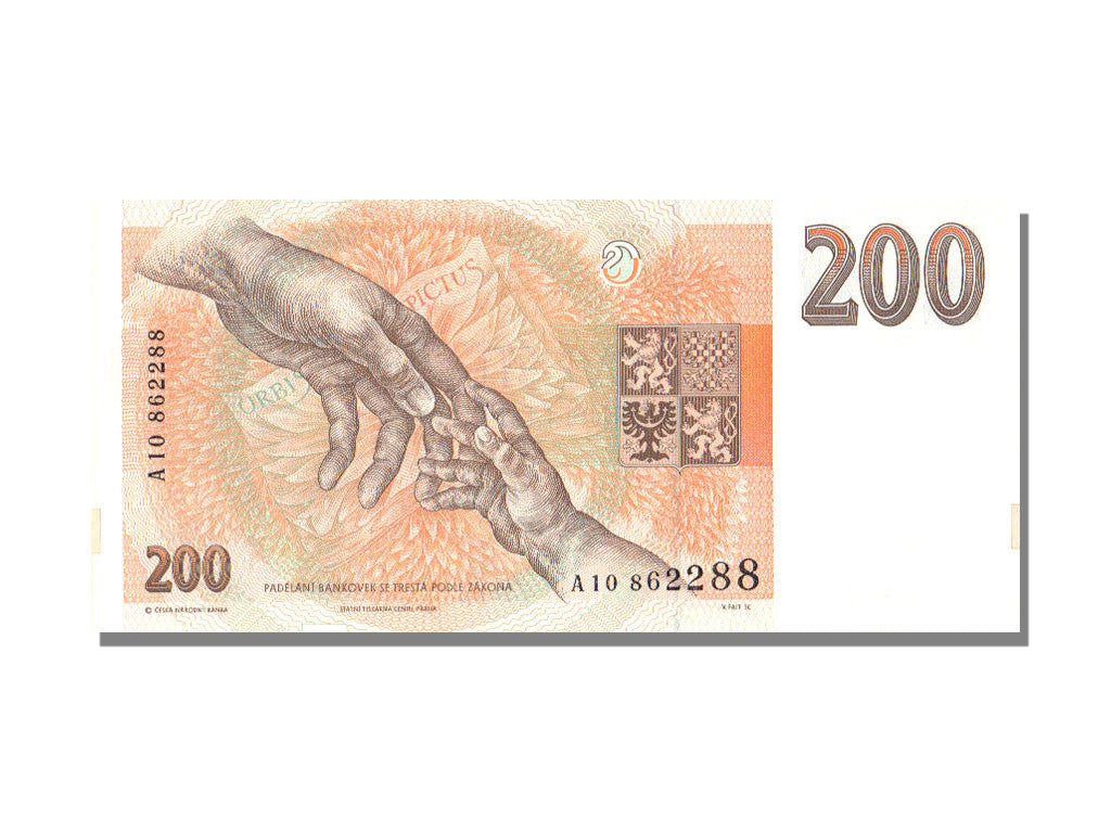 Banknote, Czech Republic, 200 Korun, 1993, UNC(65-70)