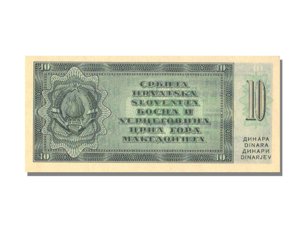 Geldschein, Jugoslawien, 10 Dinara, 1950, UNZ