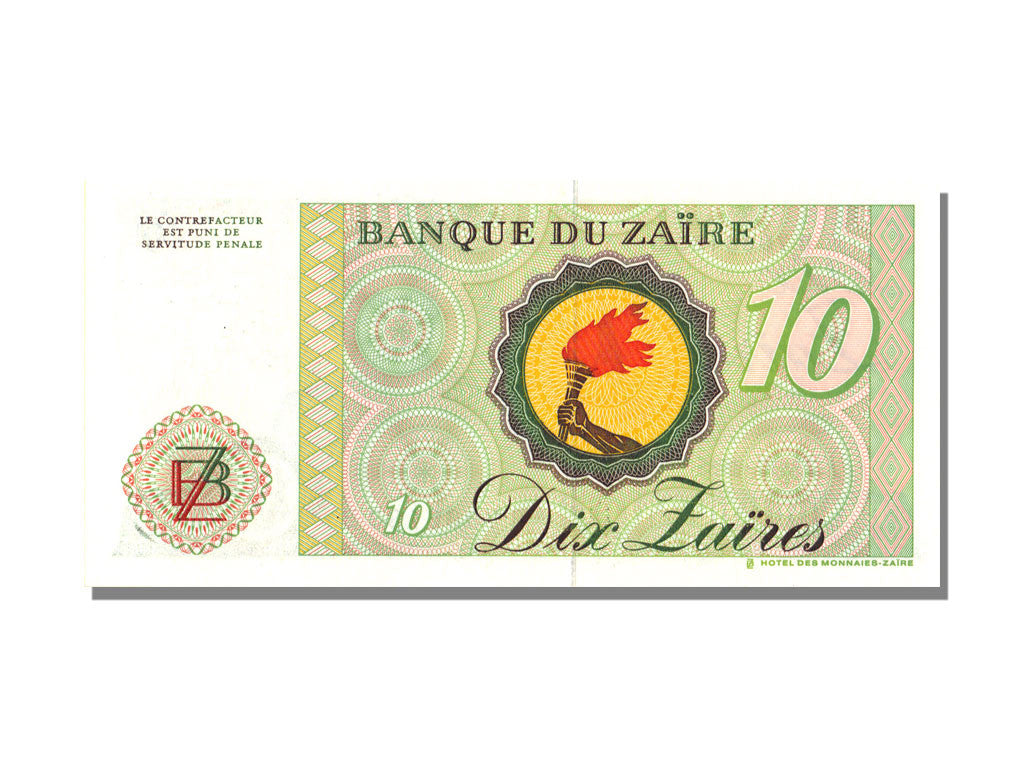 Banknote, Zaire, 10 Zaïres, 1985, 1985-10-27, UNC(65-70)