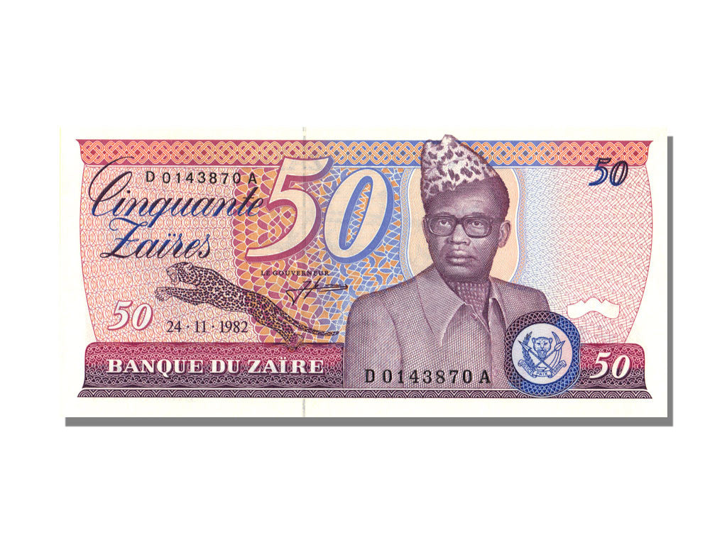 Banknote, Zaire, 50 Zaïres, 1982, 1982-11-24, UNC(65-70)