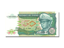 Zaïre, 50 Zaïres, 1988, KM #32a, 1988-06-30, UNC(65-70), C