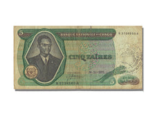 Za&iuml;re, 5 Zaïres, 1971, 1971-11-24, VF(30-35), B