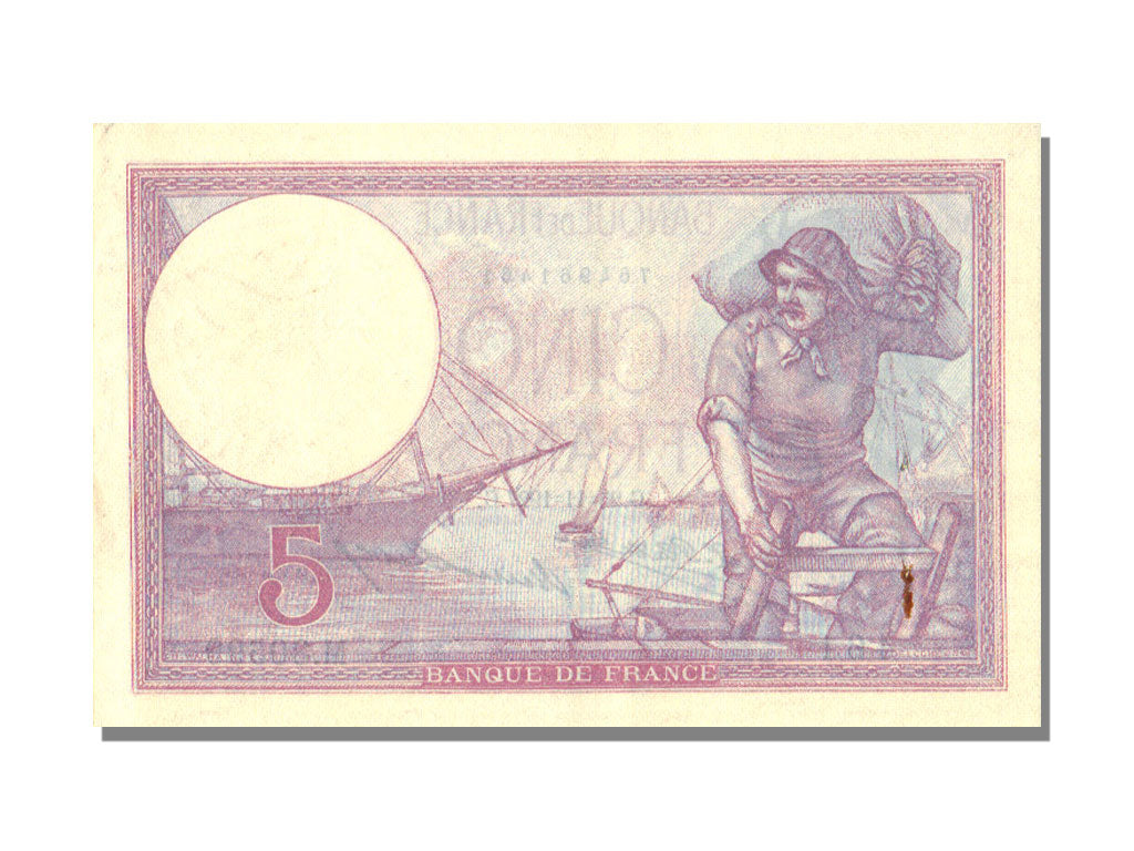 Biljet, Frankrijk, 5 Francs, 5 F 1917-1940 ''Violet'', 1927, 1927-11-25, SPL