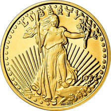 France, Médaille, Reproduction Twenty Dollars Liberty, FDC, Or