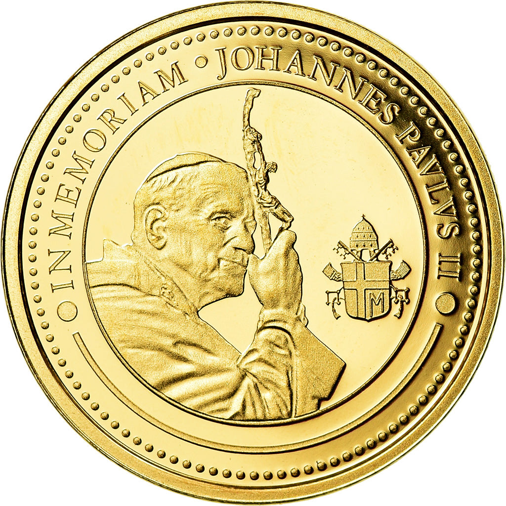 Vatican, Medal, En Mémoire de Jean-Paul II, 2010, MS(65-70), Gold