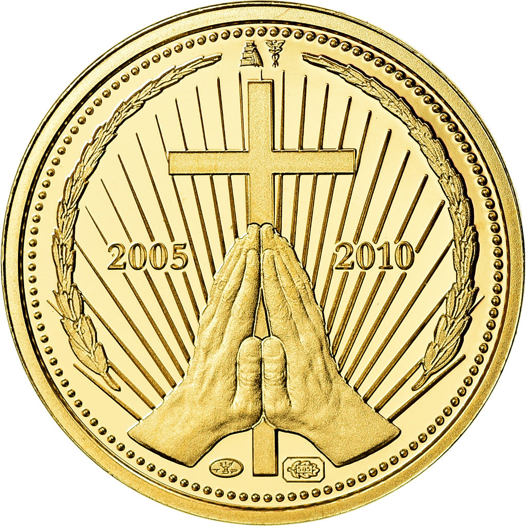 Vatican, Medal, En Mémoire de Jean-Paul II, 2010, MS(65-70), Gold