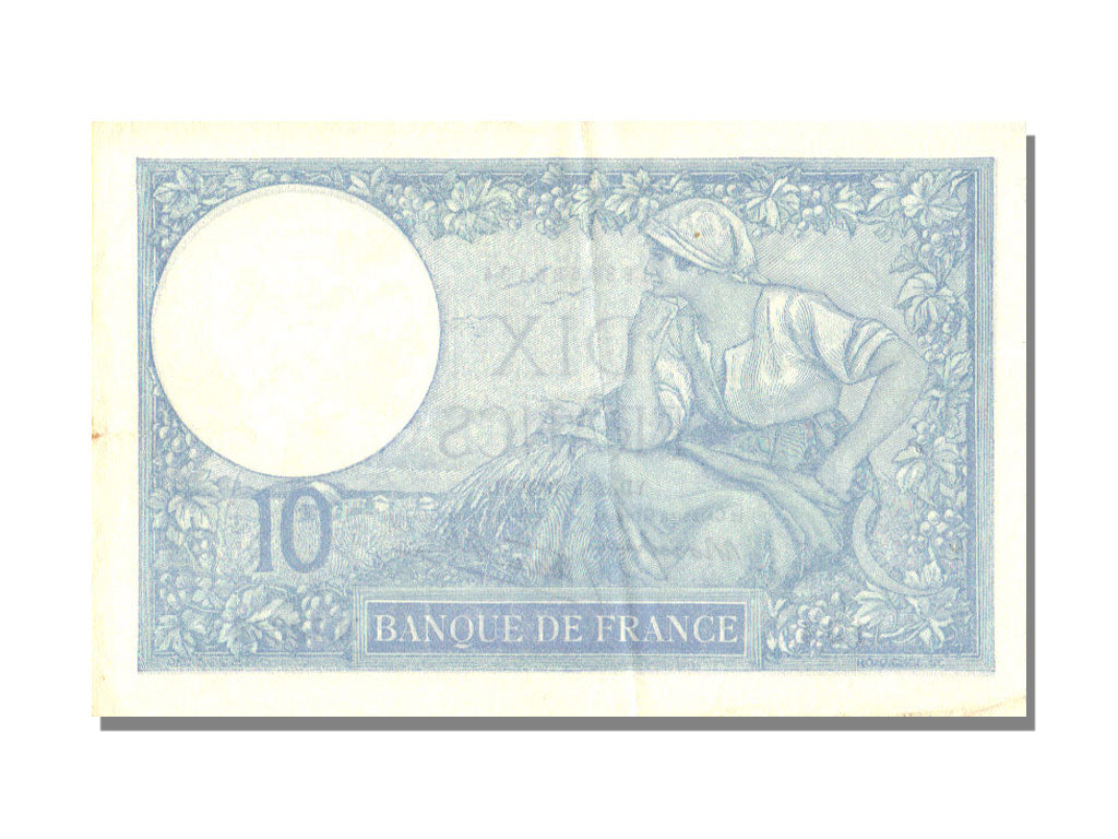 France, 10 Francs, 10 F 1916-1942 ''Minerve'', 1939, KM #84, 1939-09-28,...