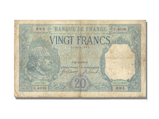 FRANCE, 20 Francs, 1918, KM #74, 1918-02-23, VF(30-35), Fayette #11.3