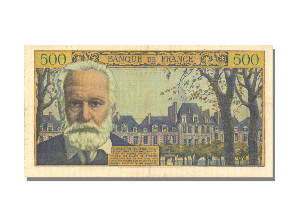 Banknote, France, 500 Francs, 500 F 1954-1958 ''Victor Hugo'', 1955, 1955-01-06