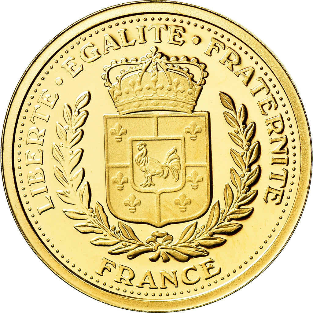 France, Medal, Louis XIV, Roi Soleil, History, MS(65-70), Gold