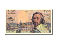 Banconote, Francia, 1000 Francs, 1 000 F 1953-1957 ''Richelieu'', 1956