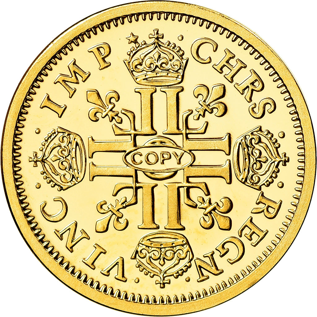 Frankrijk, Medaille, Reproduction, Louis d'Or aux 8 L 1641, Louis XIII, FDC