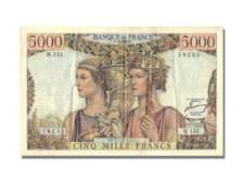 France, 5000 Francs, 5 000 F 1949-1957 ''Terre et Mer'', 1956, KM #131c,...