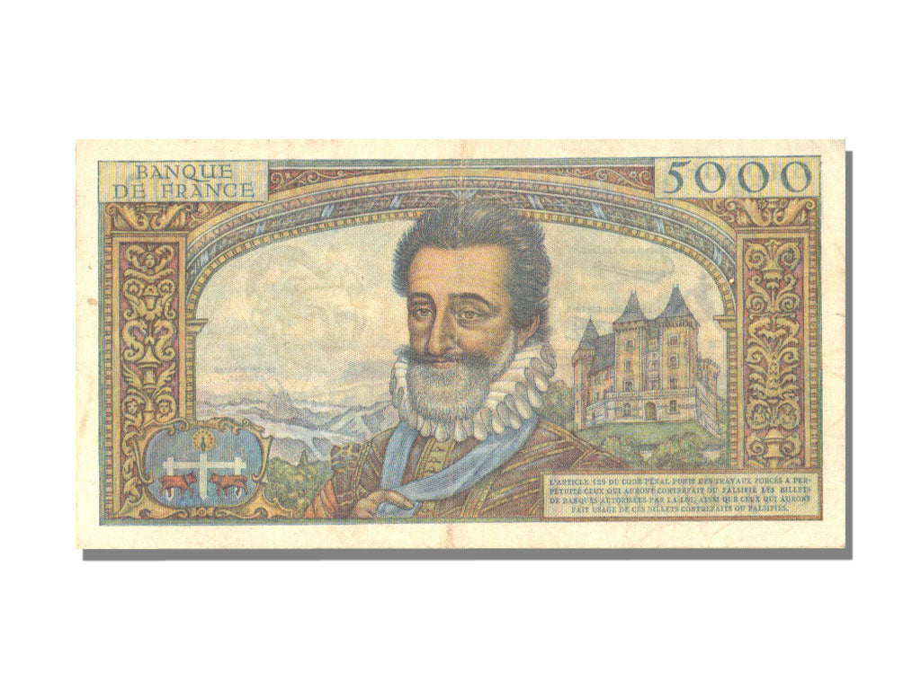 FRANCE, 5000 Francs, 5 000 F 1957-1958 ''Henri IV'', 1957, 1957-02-07,...