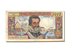 Banknote, France, 5000 Francs, 5 000 F 1957-1958 ''Henri IV'', 1957, 1957-10-03