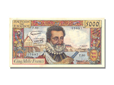 Francia, 5000 Francs, 5 000 F 1957-1958 ''Henri IV'', 1958, 1958-07-10, SPL-,...