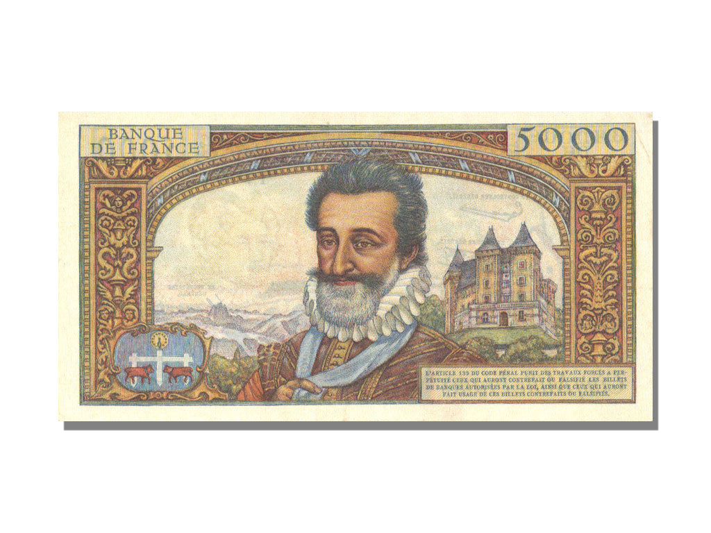 FRANCE, 5000 Francs, 5 000 F 1957-1958 ''Henri IV'', 1958, 1958-07-10,...
