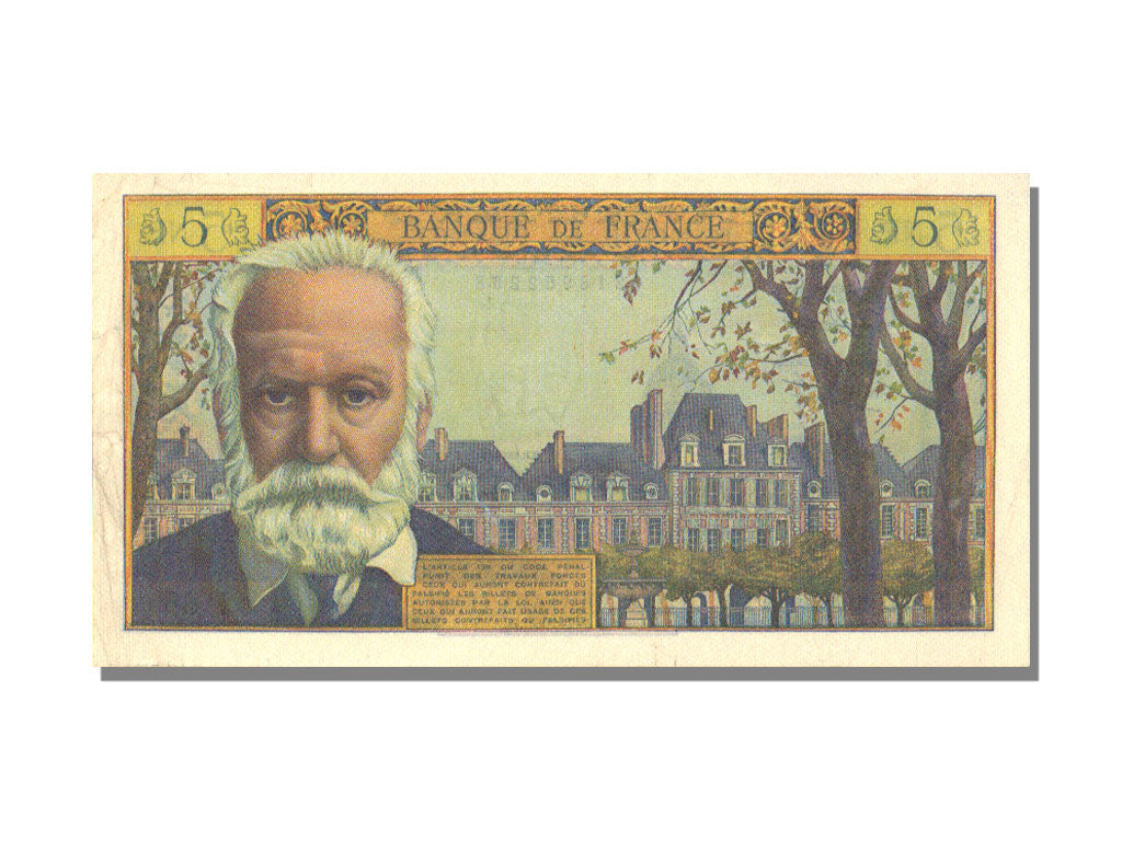 France, 5 Nouveaux Francs, 5 NF 1959-1965 ''Victor Hugo'', 1962, KM #141a,...