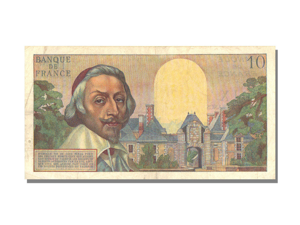FRANCE, 10 Nouveaux Francs, 1959, KM #142a, 1959-07-02, AU(50-53), Fayette #57.2
