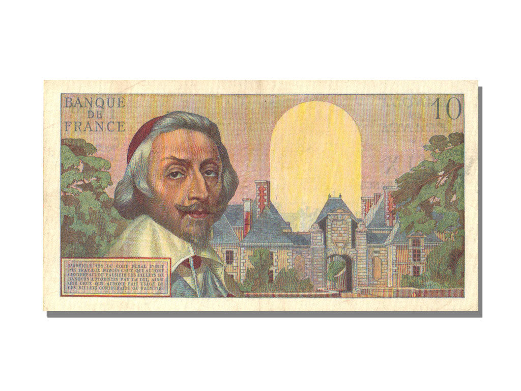 FRANCE, 10 Nouveaux Francs, 1959, KM #142a, 1959-07-02, EF(40-45), Fayette #57.2