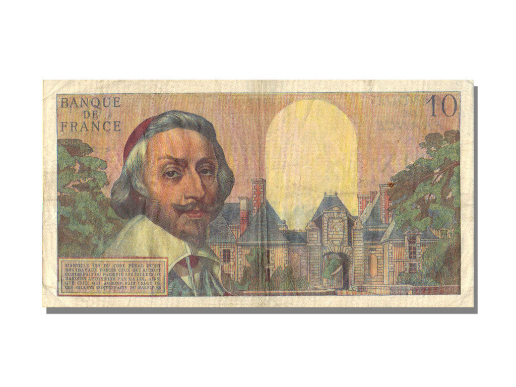 France, 10 Nouveaux Francs, 10 NF 1959-1963 ''Richelieu'', 1960, KM #142a,...
