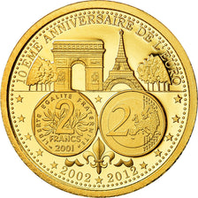 Frankreich, Medaille, 10ème Anniversaire de l'Euro, Politics, Society, War
