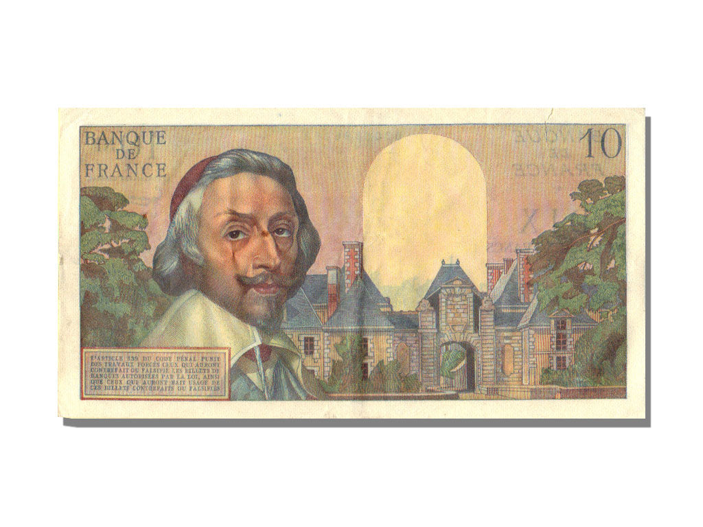 Banknote, France, 10 Nouveaux Francs, 10 NF 1959-1963 ''Richelieu'', 1960