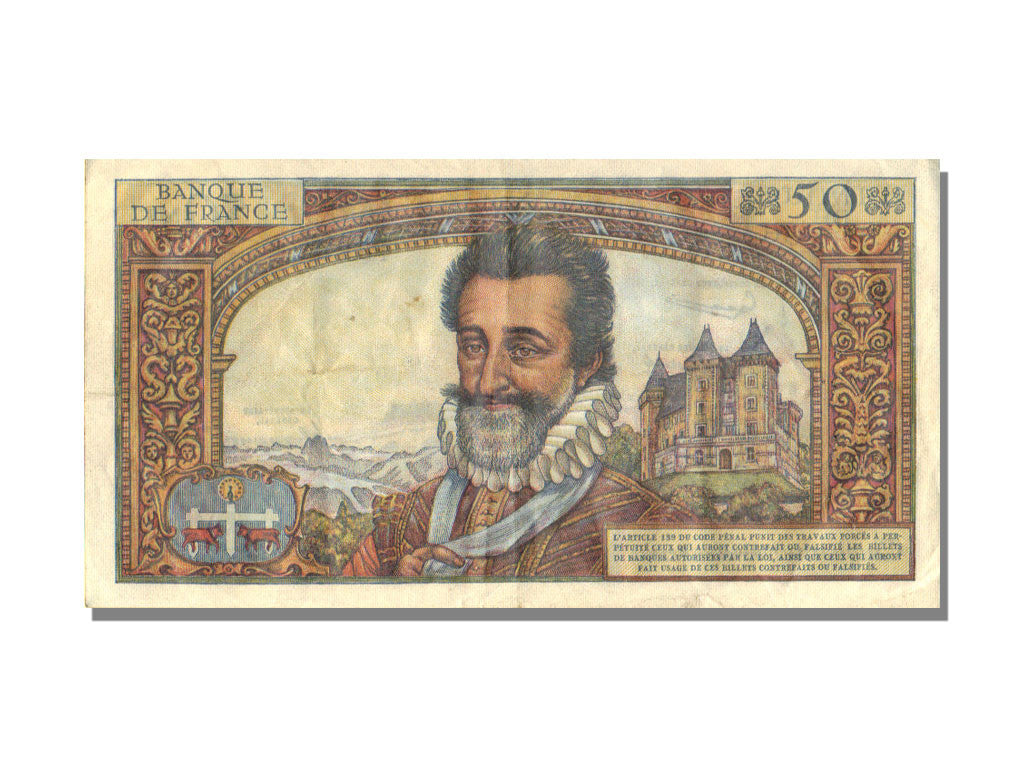 Banknote, France, 50 Nouveaux Francs, 50 NF 1959-1961 ''Henri IV'', 1959