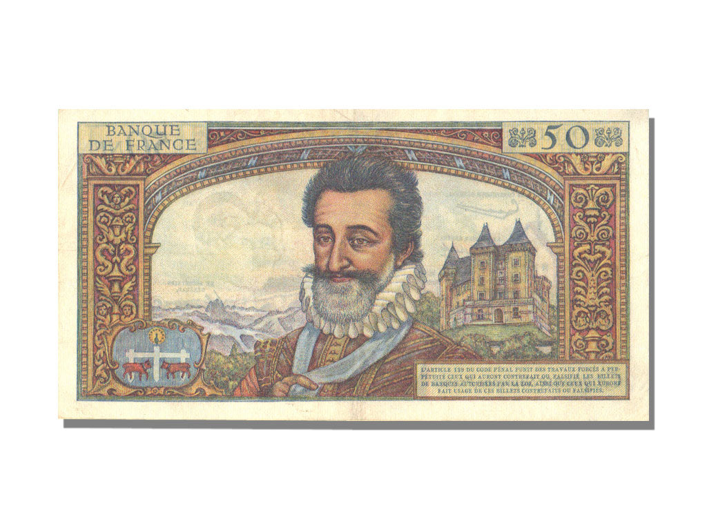 Banknote, France, 50 Nouveaux Francs, 50 NF 1959-1961 ''Henri IV'', 1959