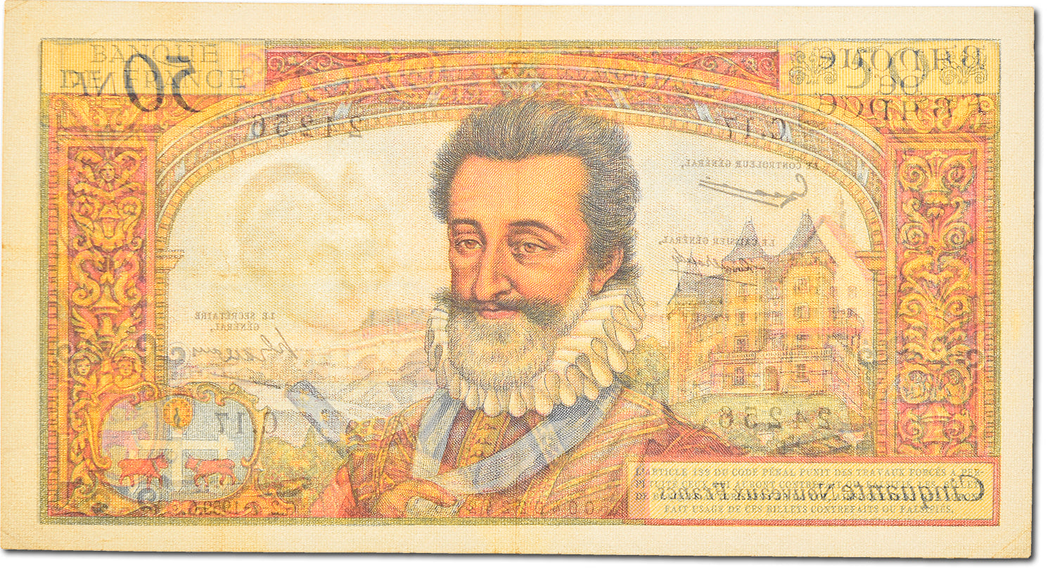 Banknote, France, 50 Nouveaux Francs, 50 NF 1959-1961 ''Henri IV'', 1959