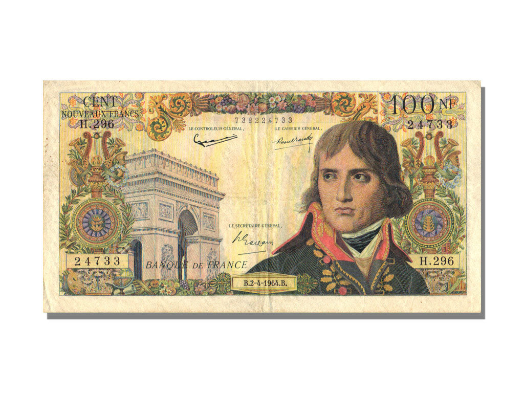 France, 100 Nouveaux Francs, 100 NF 1959-1964 ''Bonaparte'', 1964, KM #144a,...