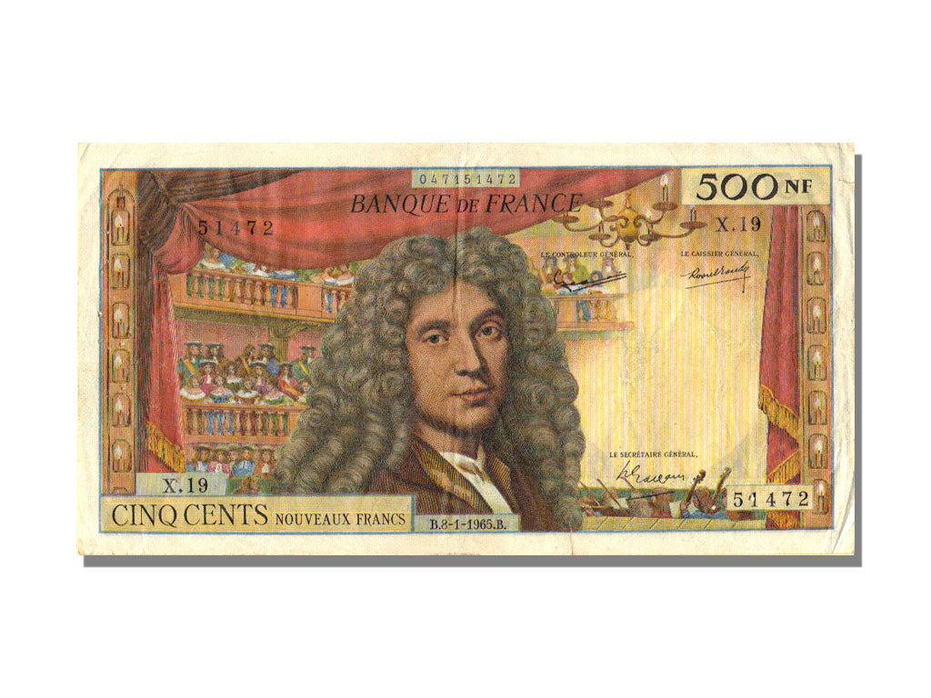 500 Nouveaux Francs Type Molière