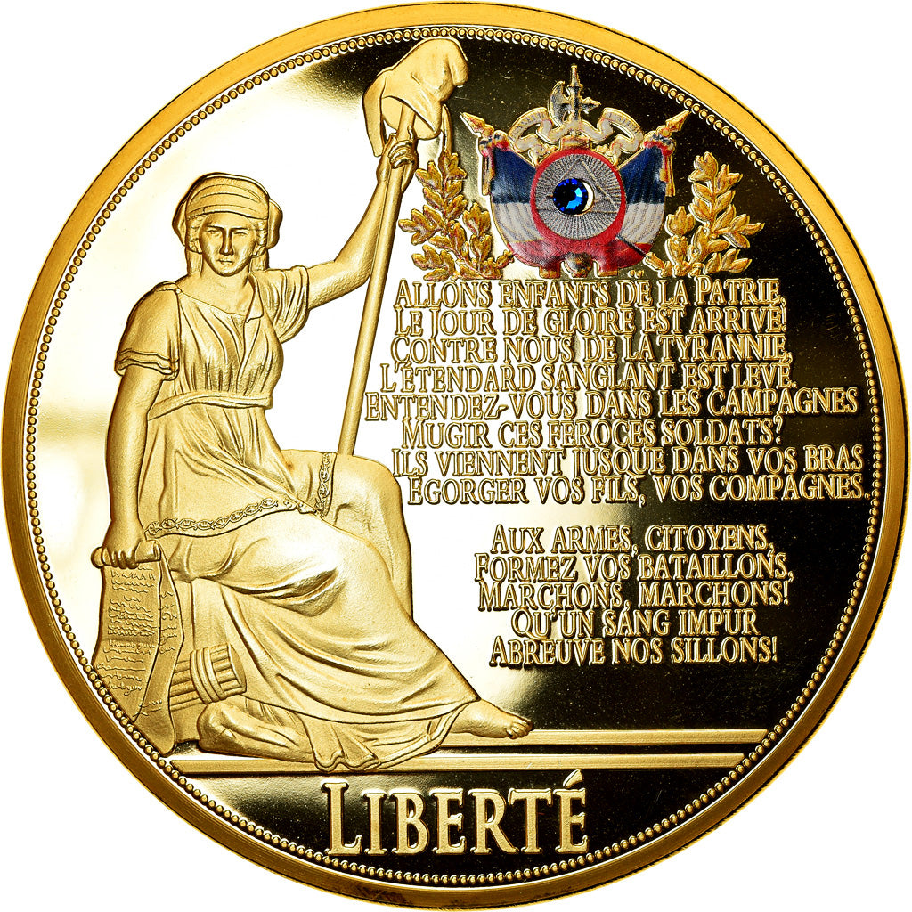 France, Medal, Marianne, Liberté Egalité Fraternité, Politics, Society, War