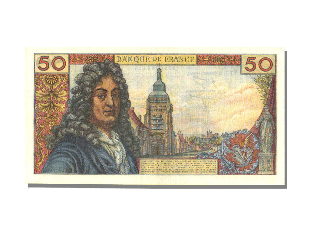 France, 50 Francs, 50 F 1962-1976 ''Racine'', 1969, KM #148c, 1969-03-06,...
