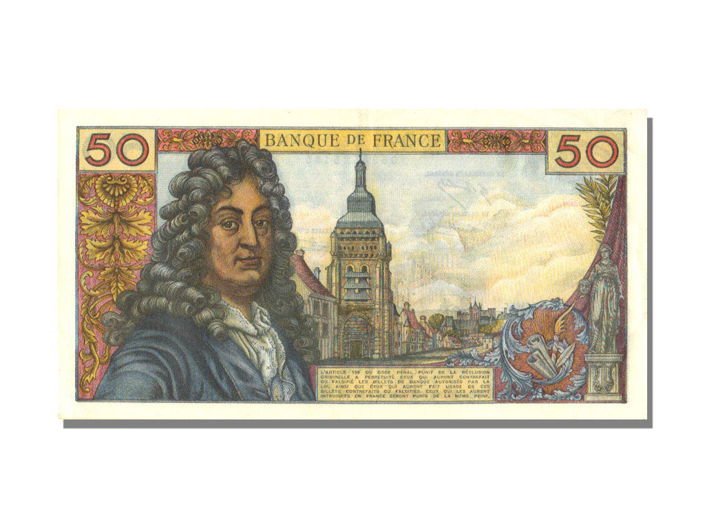 France, 50 Francs, 50 F 1962-1976 ''Racine'', 1969, KM #148c, 1969-03-06,...