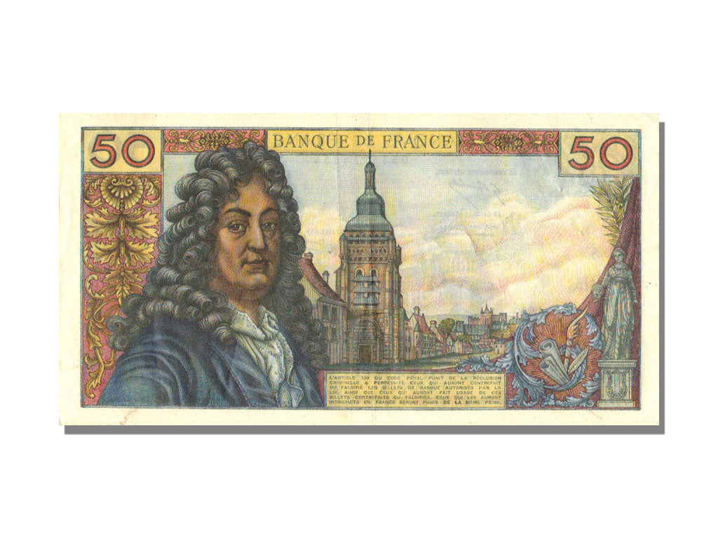 FRANCE, 50 Francs, 1973, KM #148d, 1973-05-03, AU(55-58), Fayette #64.23
