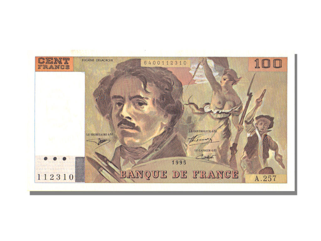 FRANCE, 100 Francs, 1995, KM #154h, UNC(64), Fayette #69 ter 2a