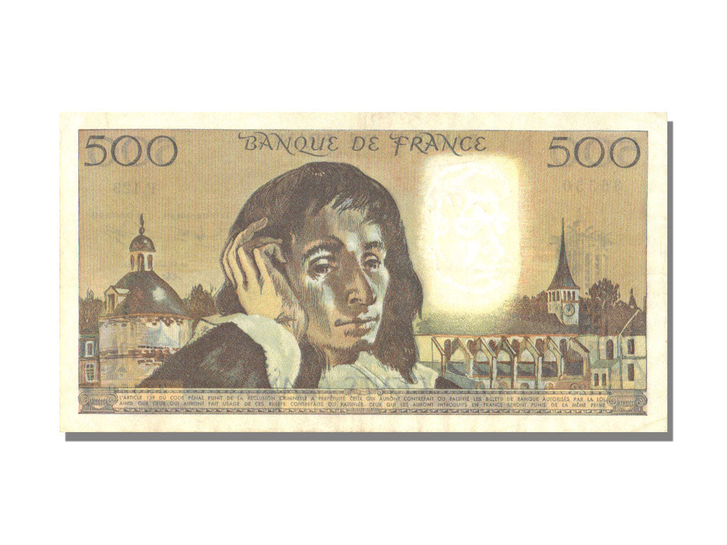 France, 500 Francs, 500 F 1968-1993 ''Pascal'', 1981, KM #156e, 1981-01-08,...
