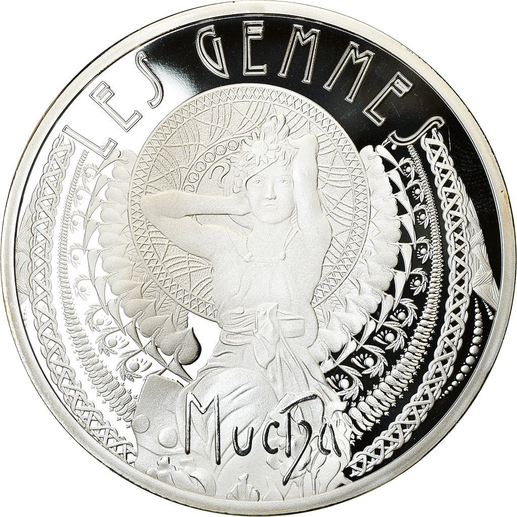 France, Medal, Les Gemmes, Le Rubis, MS(65-70), Copper Plated Silver